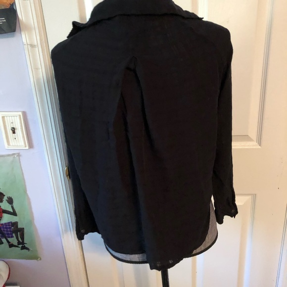 tie front black top - Picture 2 of 3